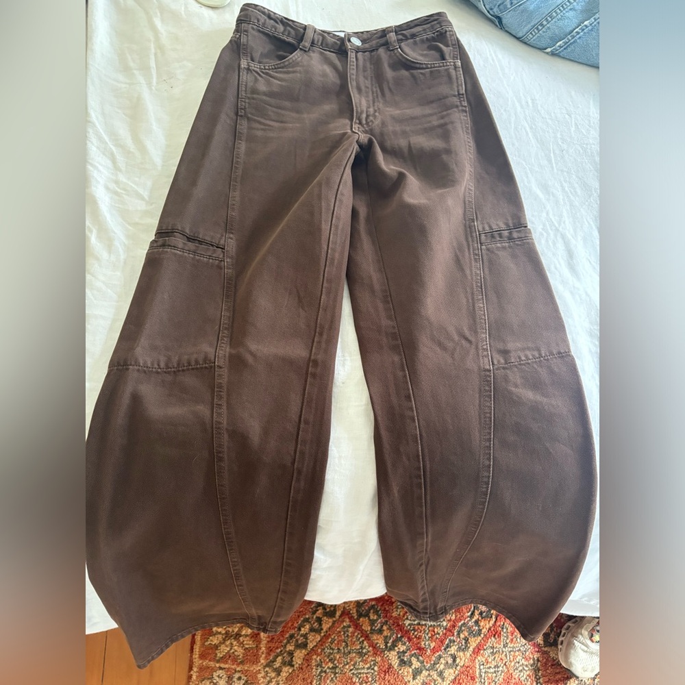 Zara Brown Cargo Pants